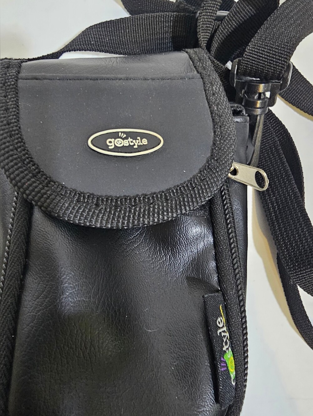 Vintage GoStyle Small Compact Camera Case With Shoulder Strap Black